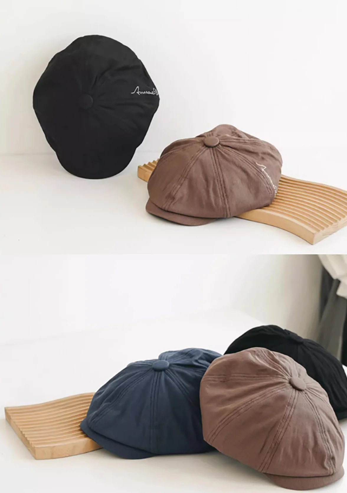 Oddychająca męska czapka płaska beret, bawełniana czapka w stylu vintage, irlandzka czapka Baker Boy Coppola, letnia płaska czapka szkocka beret gazeciarz czapki, A1 # Brązowy, rozmiar
