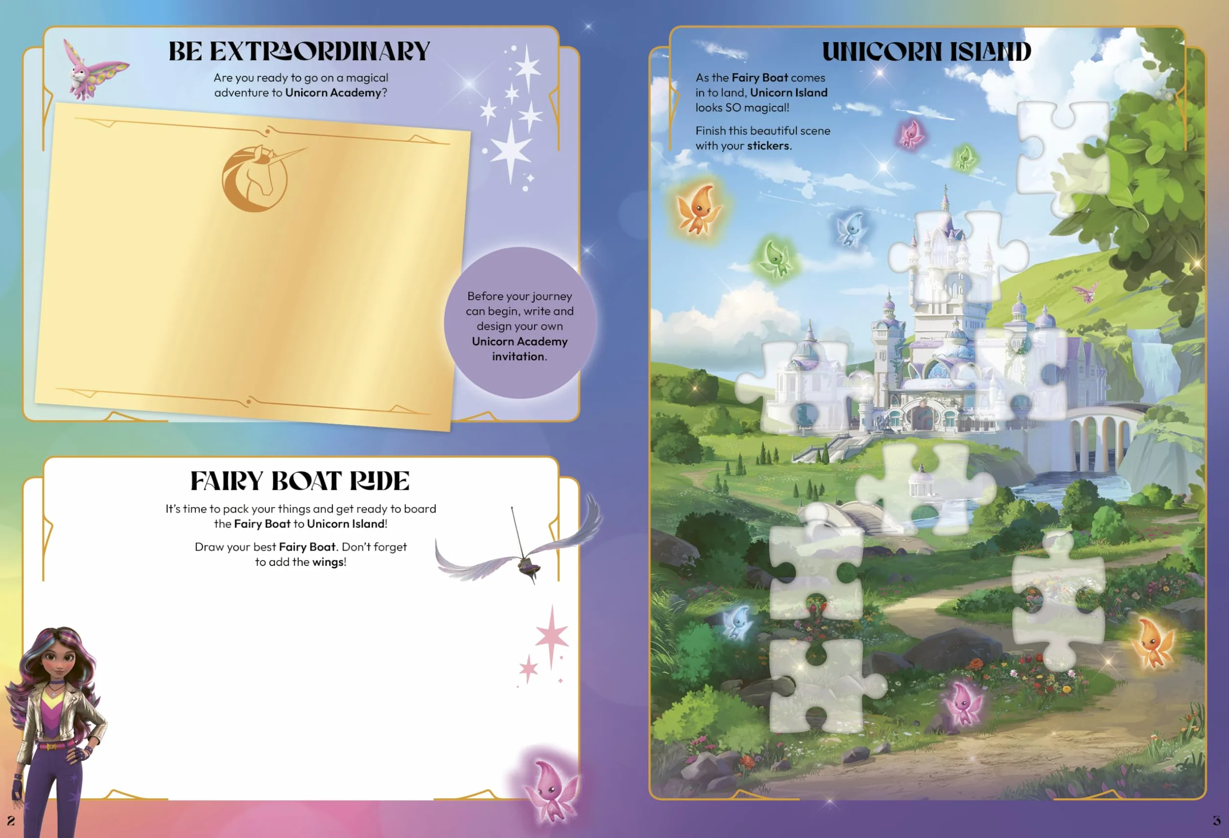 Unicorn Academy: Sticker Activity Book: with over 150 magical stickers
