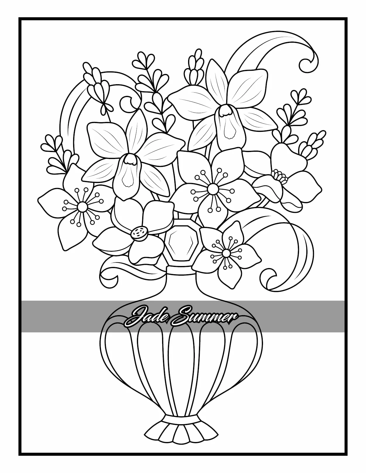 100 Flowers: Adult Coloring Book with Bouquets, Wreaths, Swirls, Patterns, Decorations