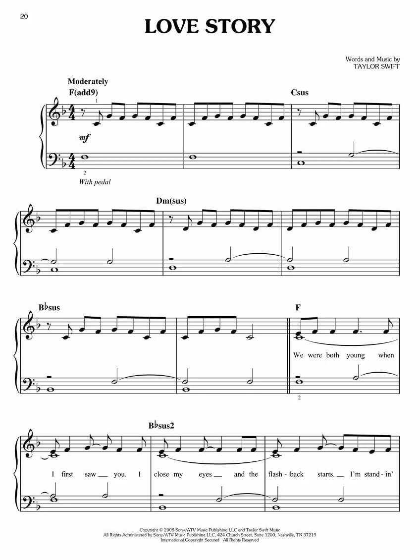 Taylor swift easy piano play-along - recueil + enregistrements en ligne: Easy Piano Play-Along Volume 19
