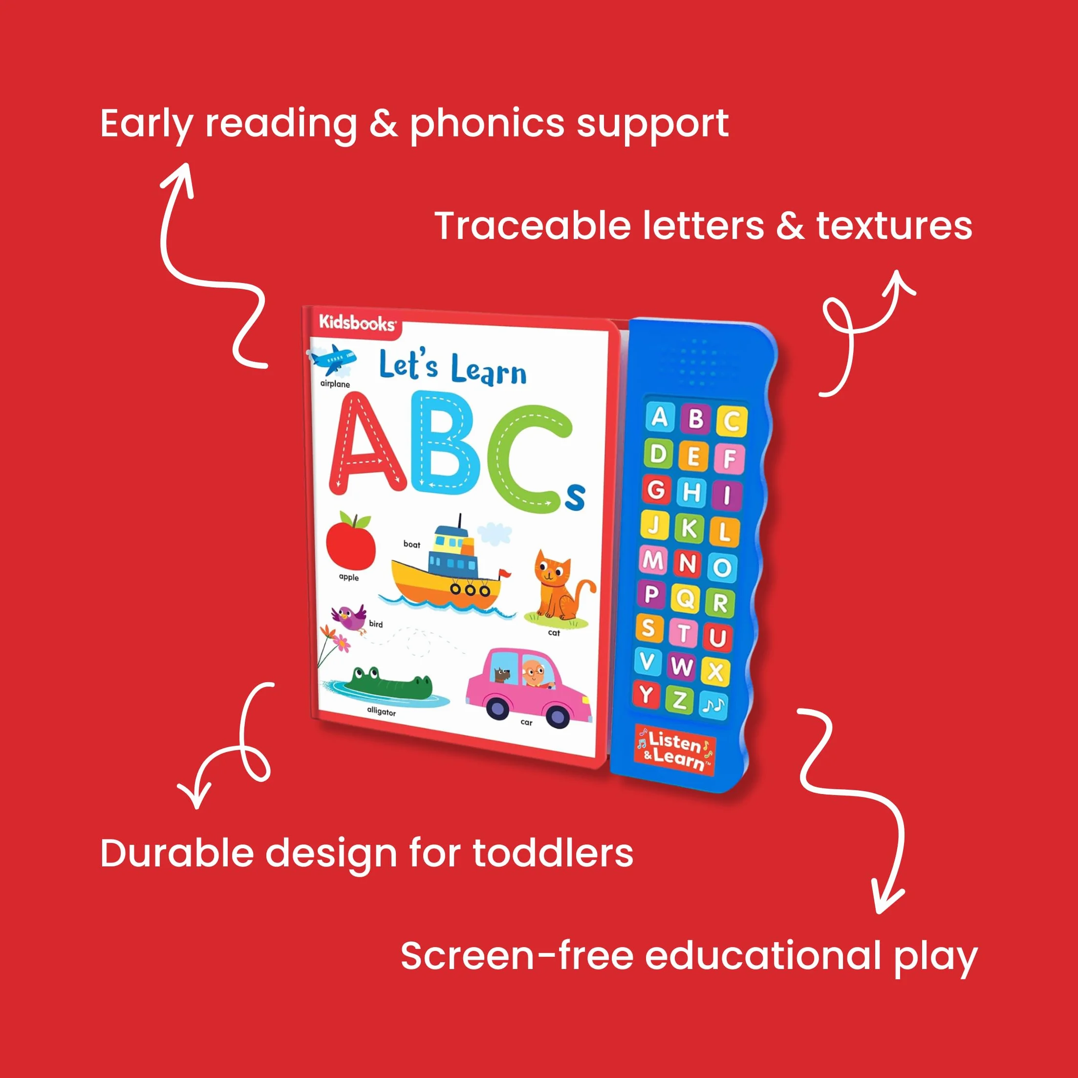 27-Button Sound Book Let's Learn ABCs