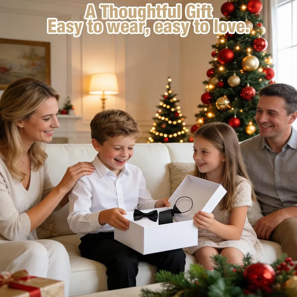 URAQT Muszka dziecięca dla chłopców, szlachetna muszka regulowana, 10 cm x 5 cm, różne kolory, kokardka na uroczystość, wesele, imprezę, zakończenie szkoły