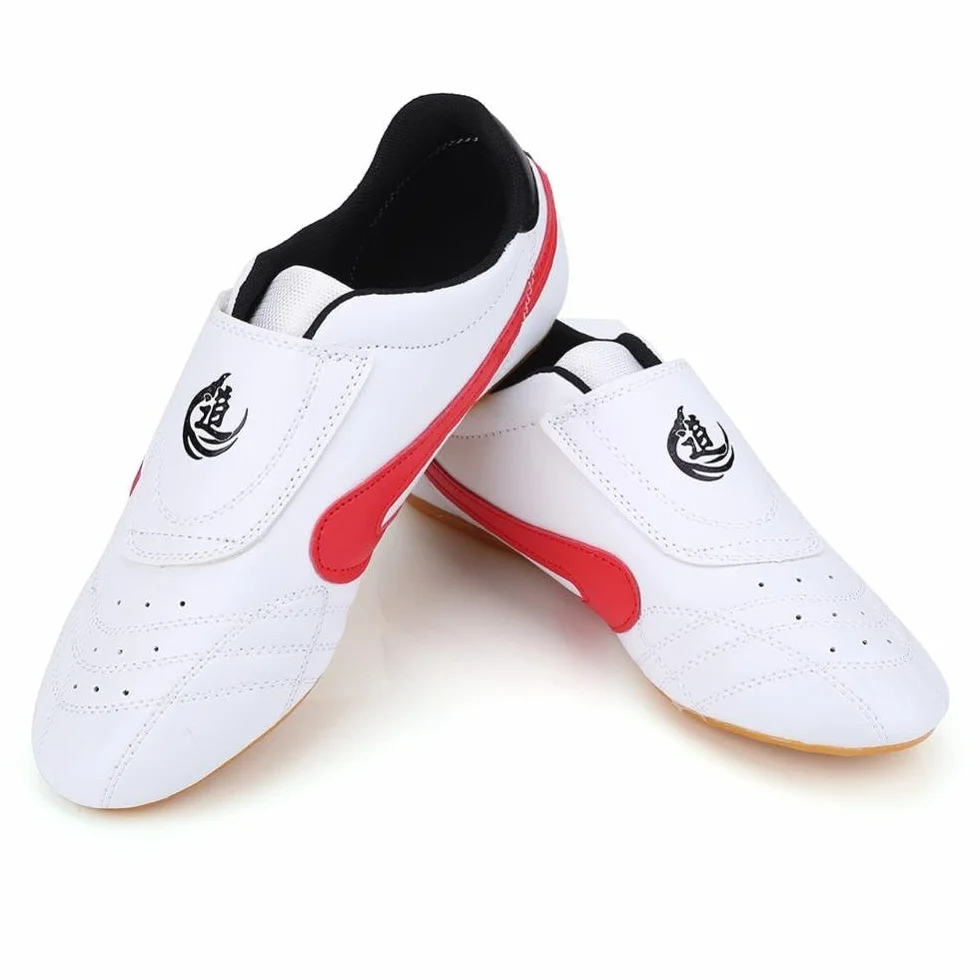 Regun Taekwondo Buty Taekwondo Unisex Boks Kung Fu Tai Chi Sport Buty gimnastyczne dla dzieci Dorosłych, kolorowe, 32 EU