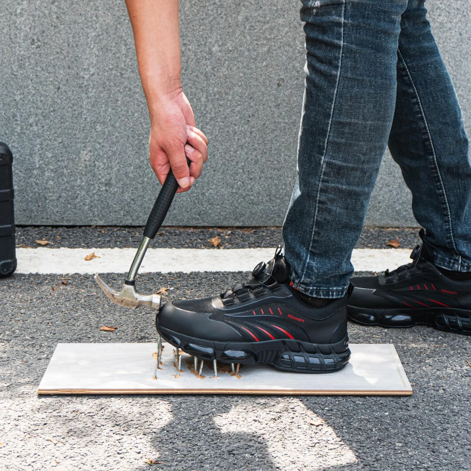 Obuwie ochronne dla mężczyzn i kobiet buty robocze buty ochronne buty robocze męskie buty kuchenne bezpieczeństwo czarne buty EU37-46, Buty ochronne czerwone, M, 43 EU