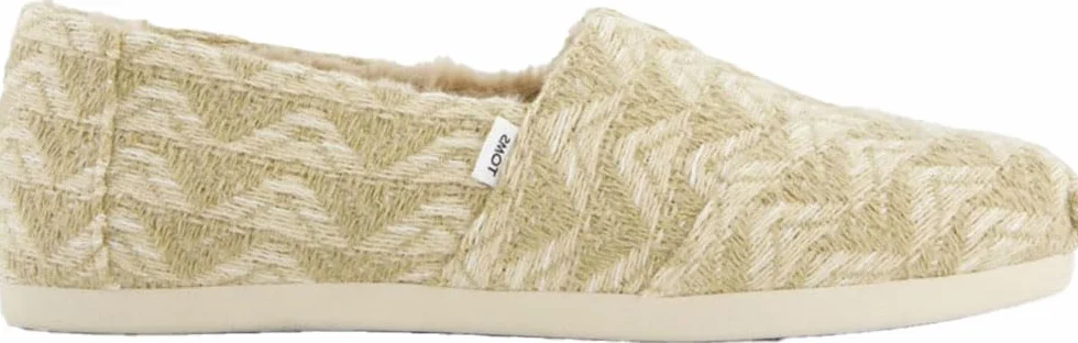 TOMS Damskie Alpargata EspadrilleEspadrilles, Naturalne wielofunkcyjne przytulne globalne tkane sztuczne futro, 36 EU