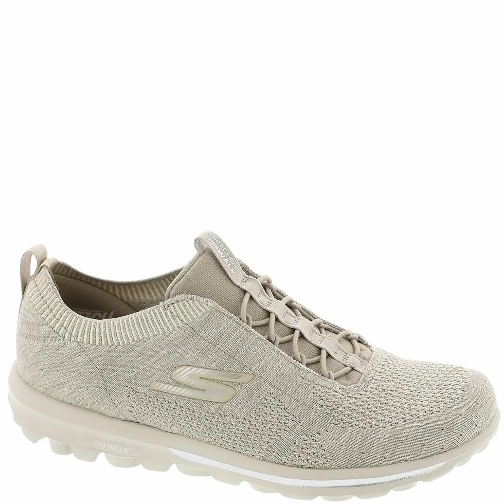 Skechers Damskie buty sportowe Go Walk Travel – Radiant Moon, szarobrązowy, 40.5 EU