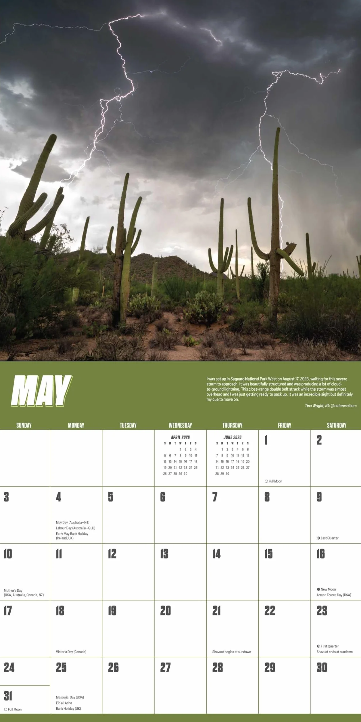 Storm Chasers 2026 Wall Calendar: The Year's Best Weather Photos
