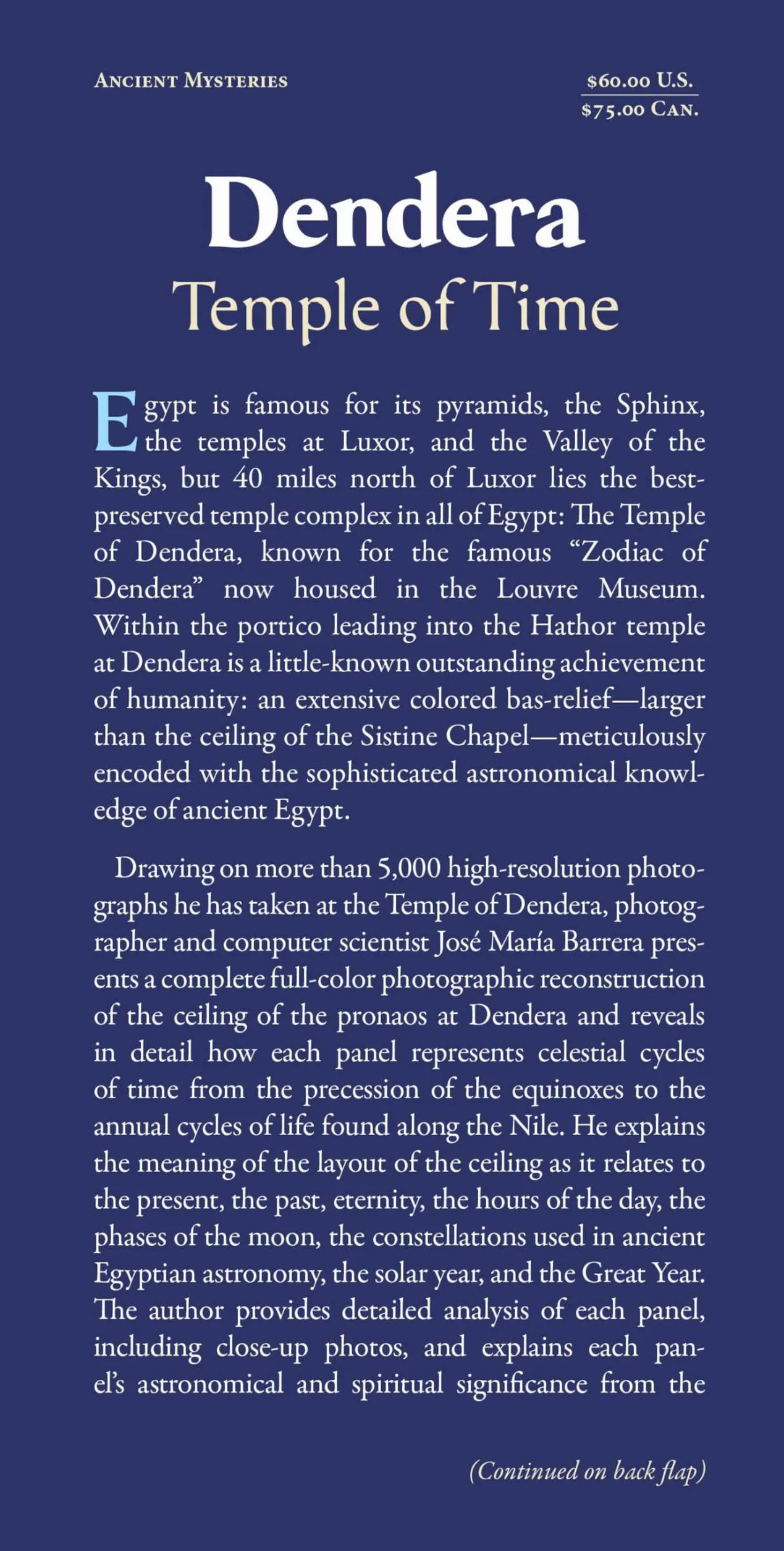Dendera, Temple of Time: The Celestial Wisdom of Ancient Egypt