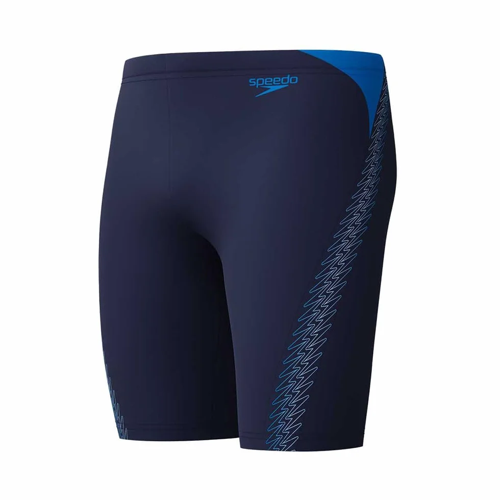 Speedo Męski Hyperboom Splice Jammer, Peacoat/Lagoon Blue, 36