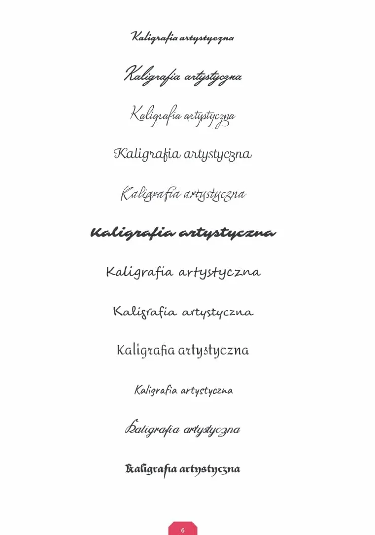 KALIGRAFIA ARTYSTYCZNA: Ćwiczenia w piśmie ozdobnym i w stylu retro