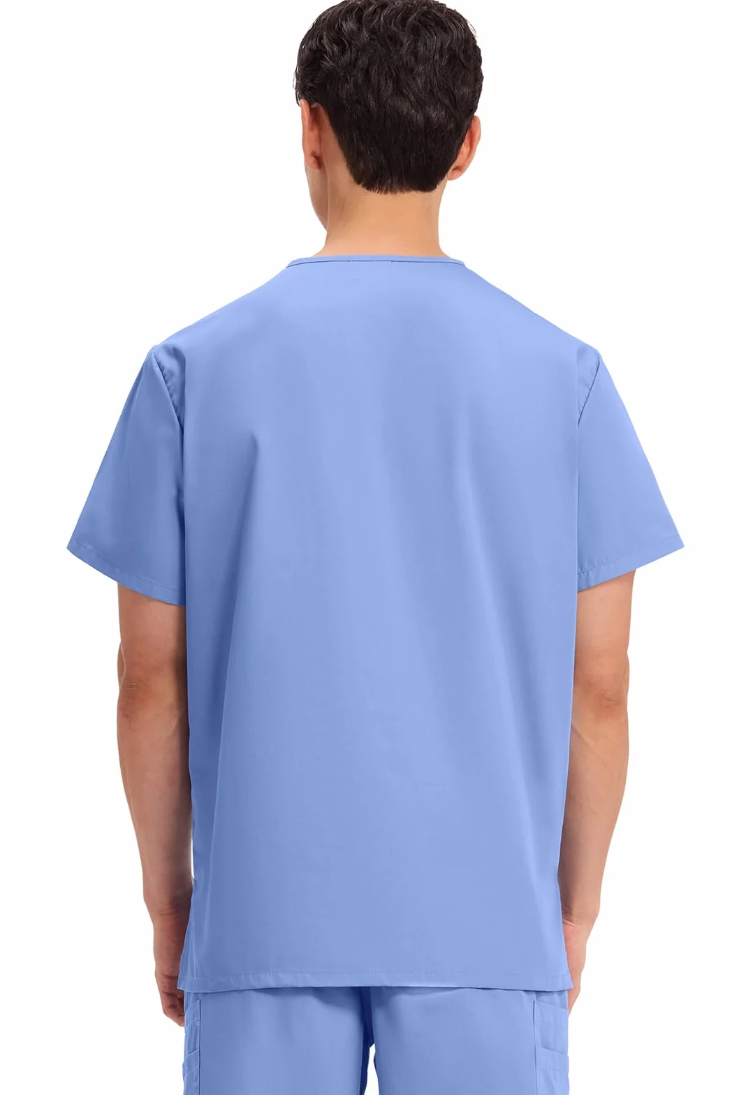 CHEROKEE Mężczyźni - Męski Scrub Top Plus Size Originals - Odzież medyczna - z 3 kieszeniami - Dekolt w serek - WWE4876