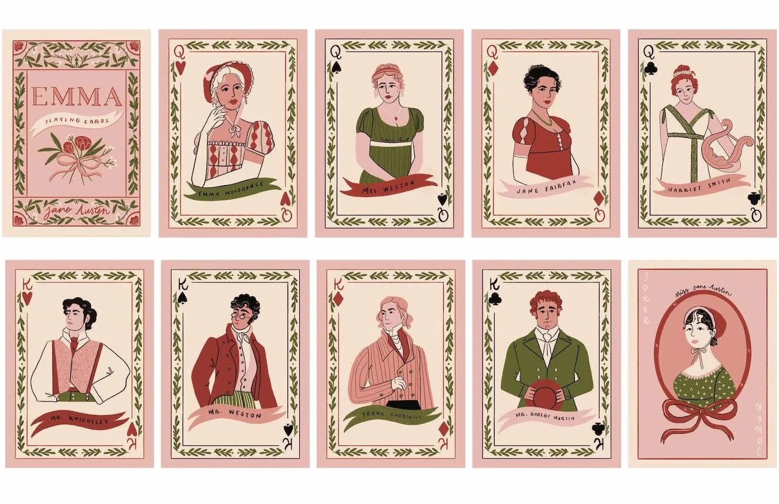 Literary Suits: Jane Austen Collection: Playing Cards for Austenites: Playing Cards for Austenites