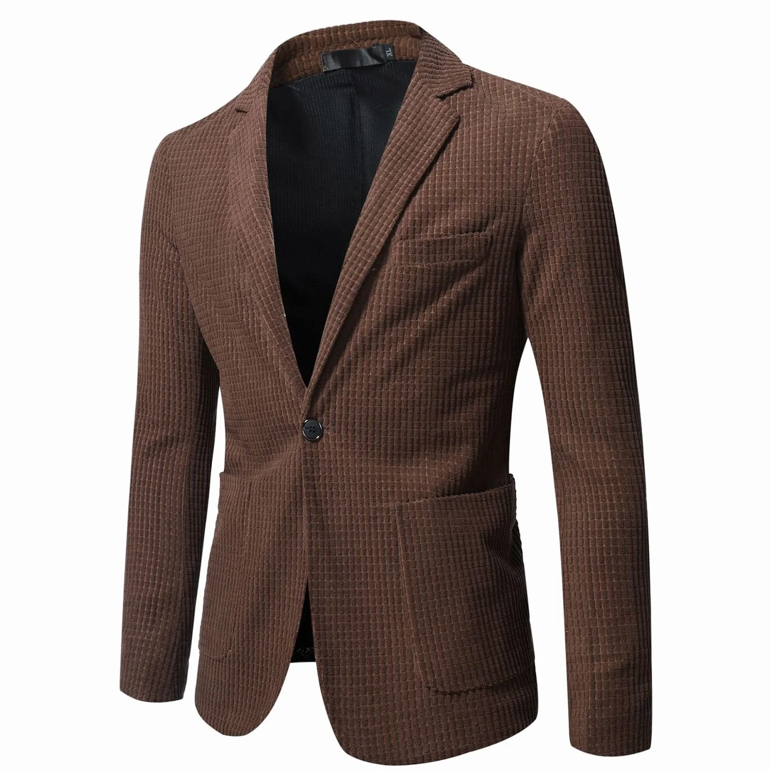 Generisch Męska marynarka, nowoczesna, slim fit, luźna, letnia, lekka, regularna, męska, na wiosnę, stylowa kurtka garniturowa, biznesowa, na wesele, imprezę