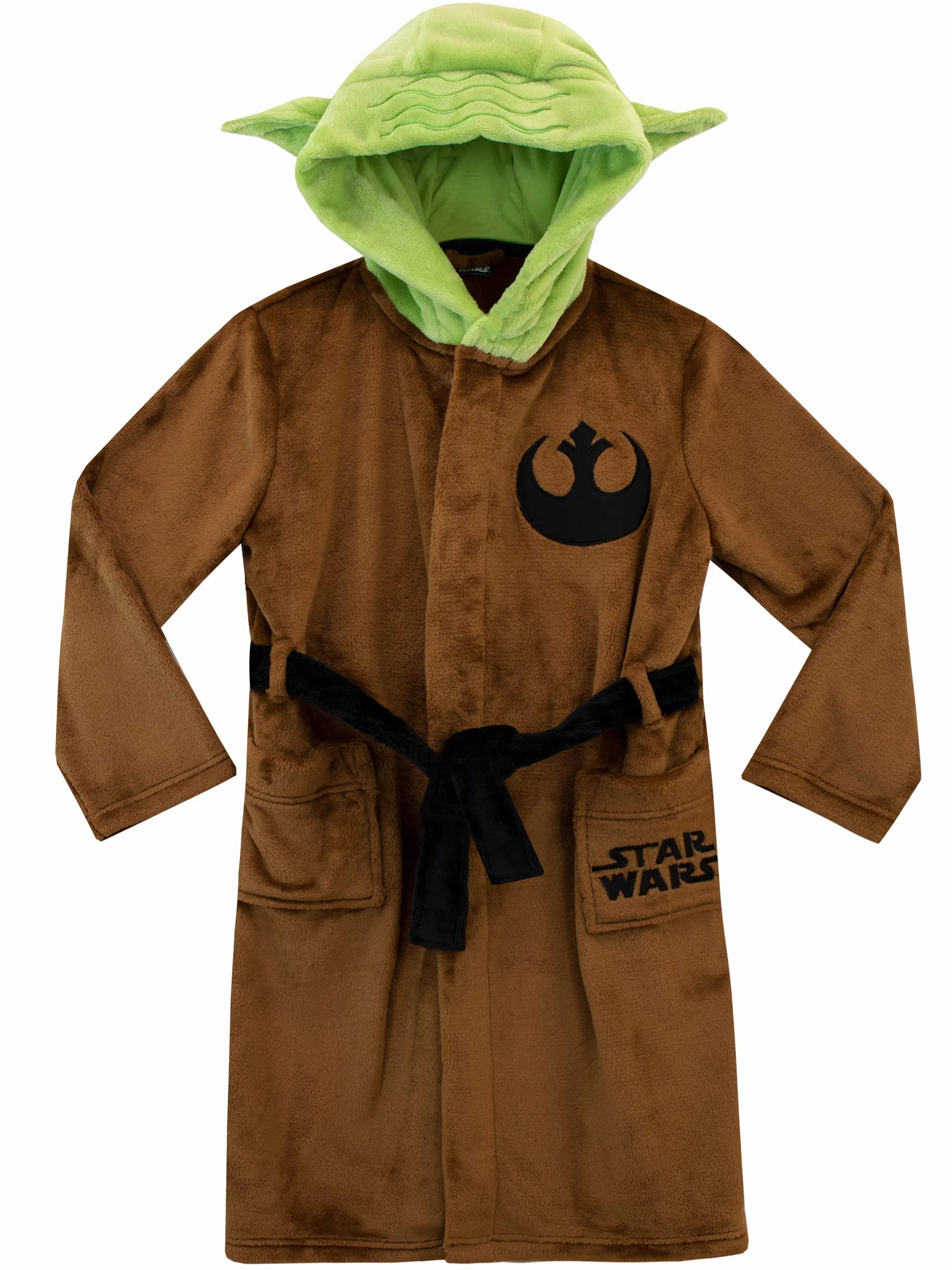 Star Wars Szlafrok chłopięcy z motywem Yody, szlafrok polarowy dla dzieci