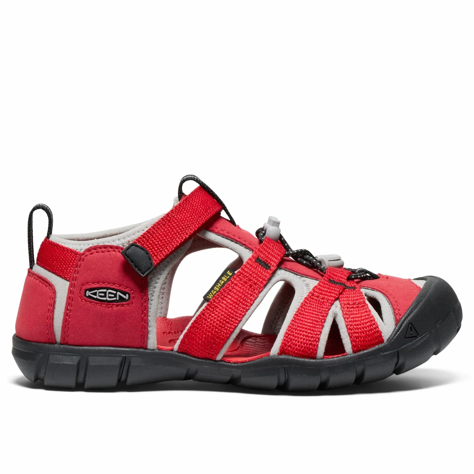 KEEN Seacamp 2 CNX sandały unisex dla dzieci i młodzieży, Czerwony Ribbon Red Alloy, 34 EU