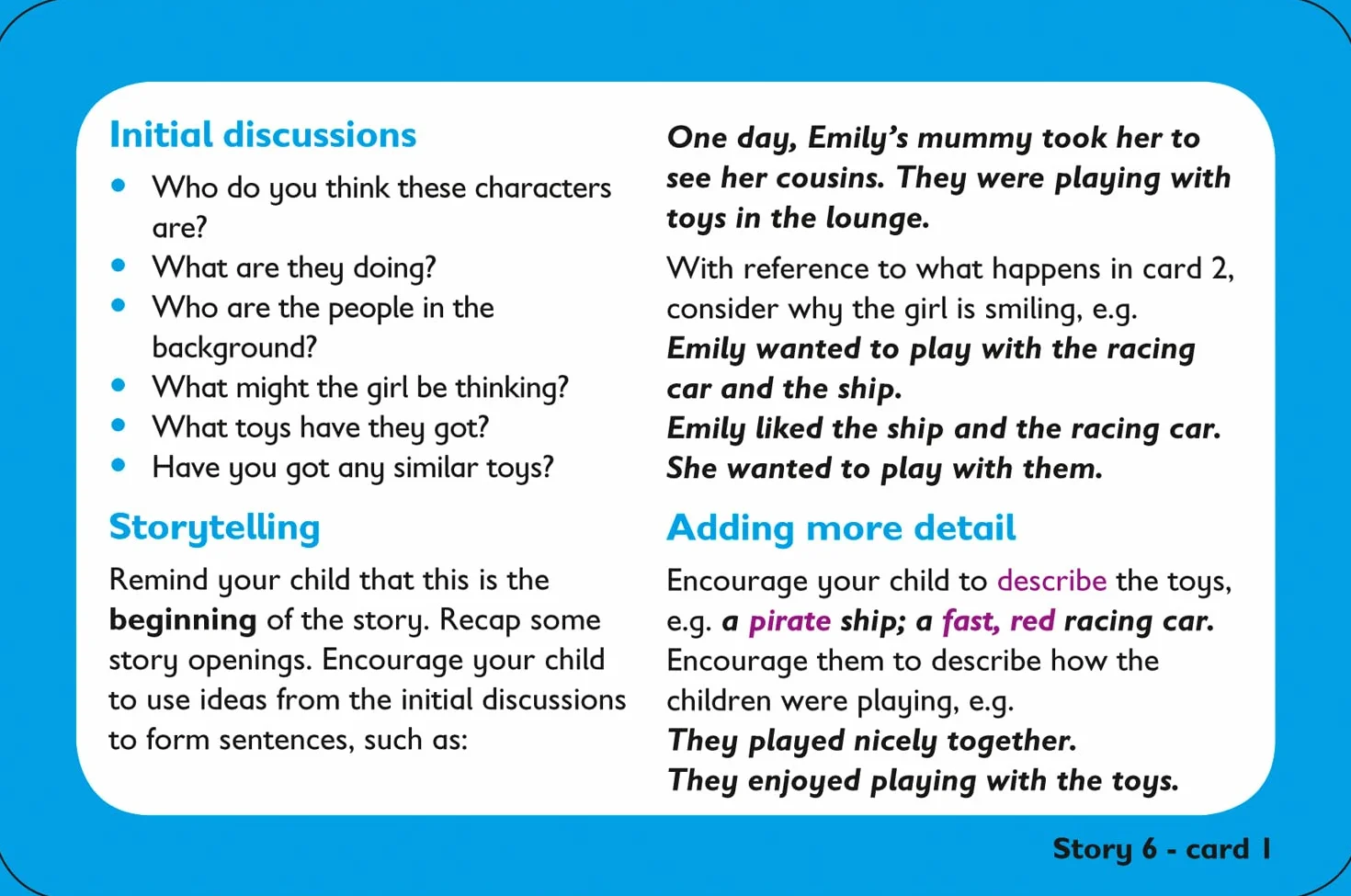 Storytelling Flashcards: Ideal for home learning