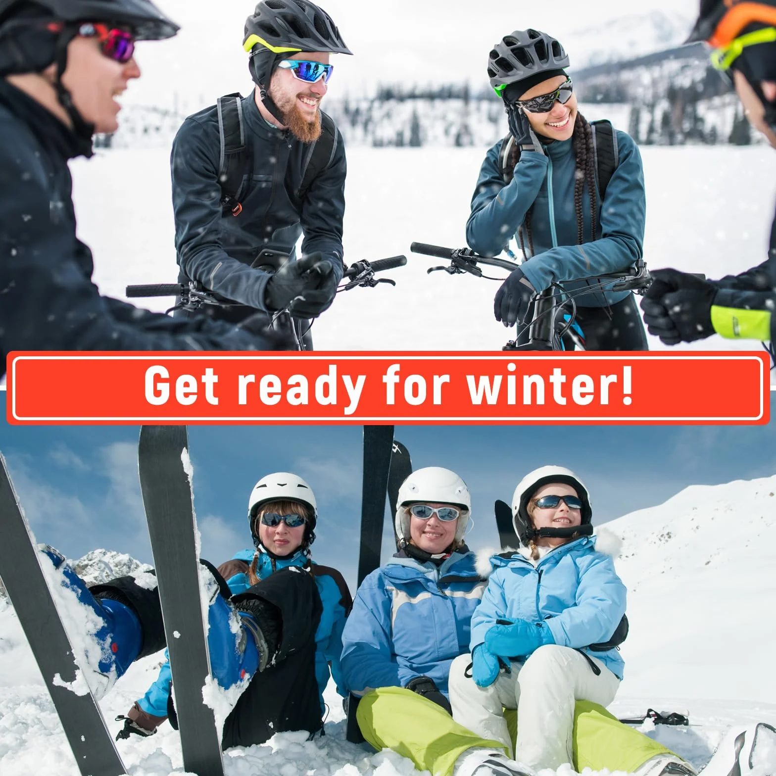 SPGOOD Czapka rowerowa, do biegania, sportowa, kask, jazda na rowerze, nartach, snowboardzie i motocyklu, ciepła na zimę, wiatroszczelna, oddychająca
