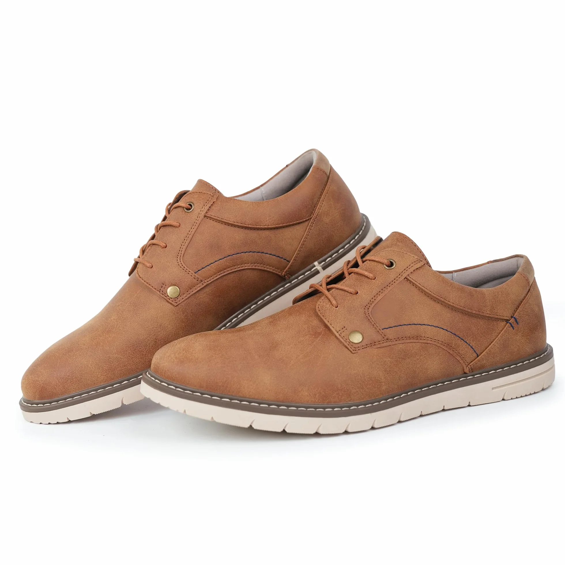 Hawkwell Eleganckie Sneakersy Męskie Typu Oxford – Wygodne Półbuty Biznesowe Casual, Duże Rozmiary (45-52)