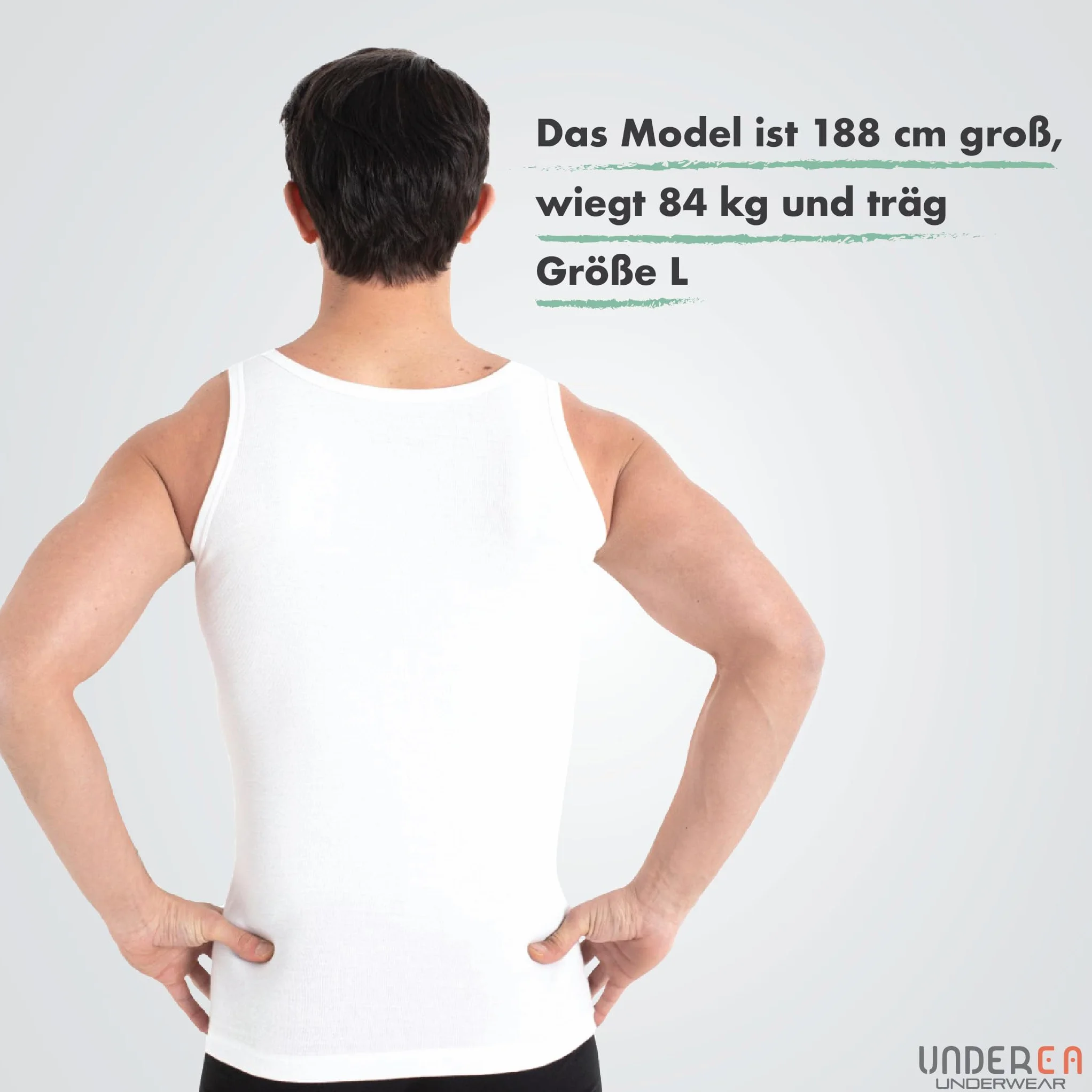 5-pak męski tank top Classic podkoszulek - czesane drobne prążki 100% bawełna