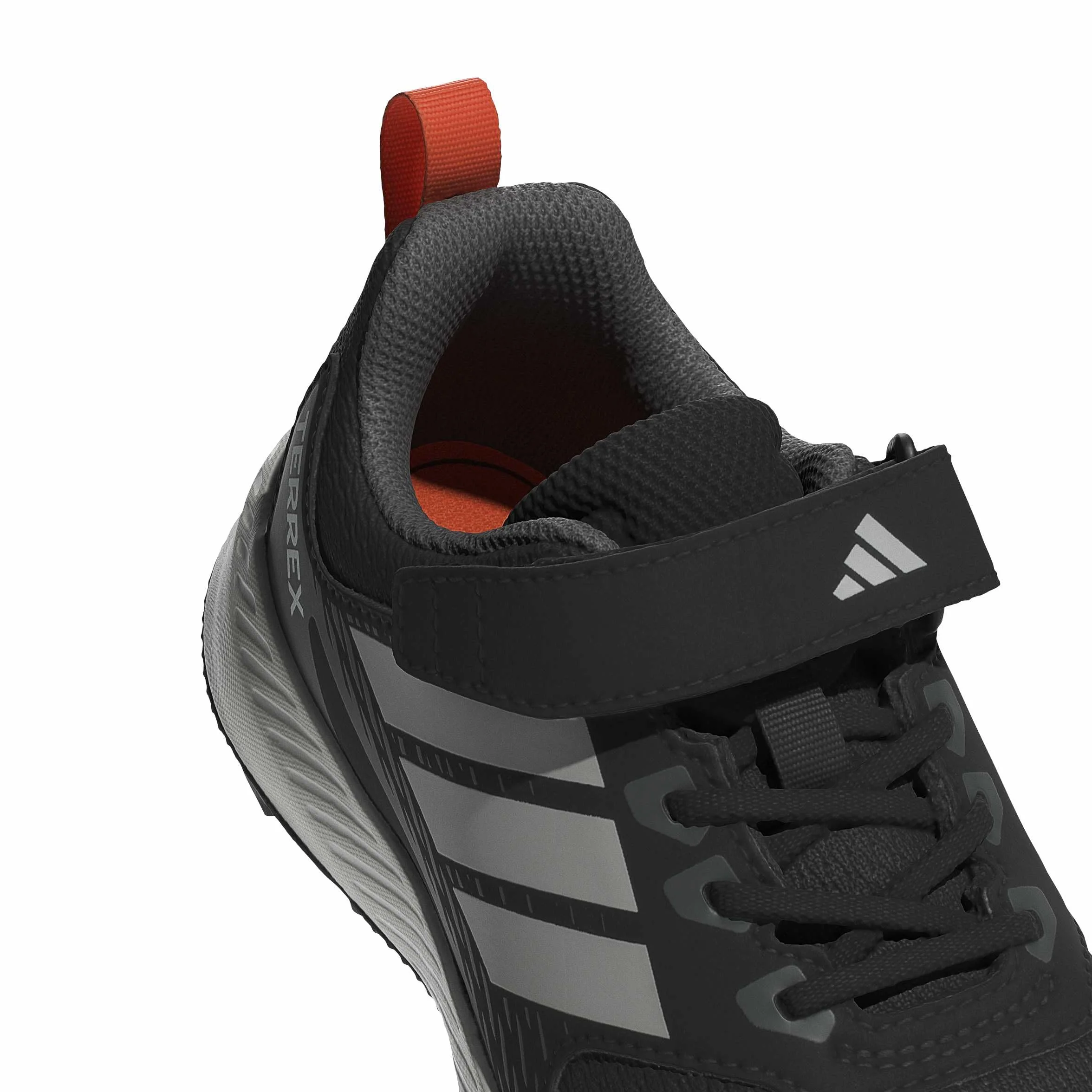 adidas Uniseks - dzieci Terrex Tracefinder Trail Running Children Shoes, Core Black/Grey One/Semi Impact Orange, 31 EU
