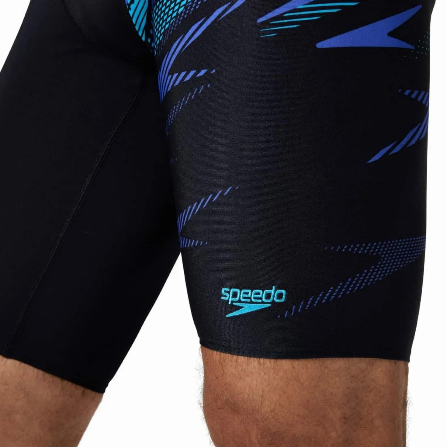 Speedo Jammer Hyperboom V-Cut dla mężczyzn, szybkoschnący, trening, fitness, odporny na działanie chloru (1 szt.)