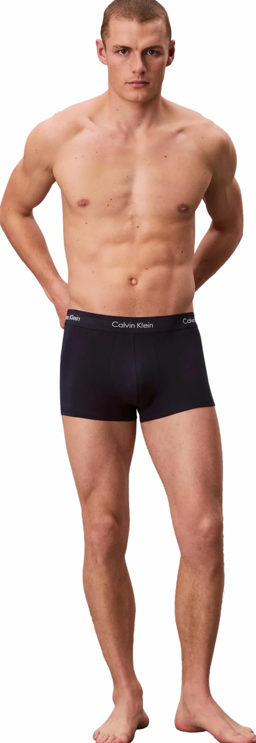 Calvin Klein Kufry męski Cotton Stretch Multipack Low Rise Trunks (3 w zestawie)