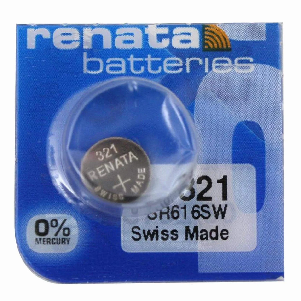 Renata 321 bateria do zegarka bez rtęci SR616SW 1,55 V z tlenkiem srebra