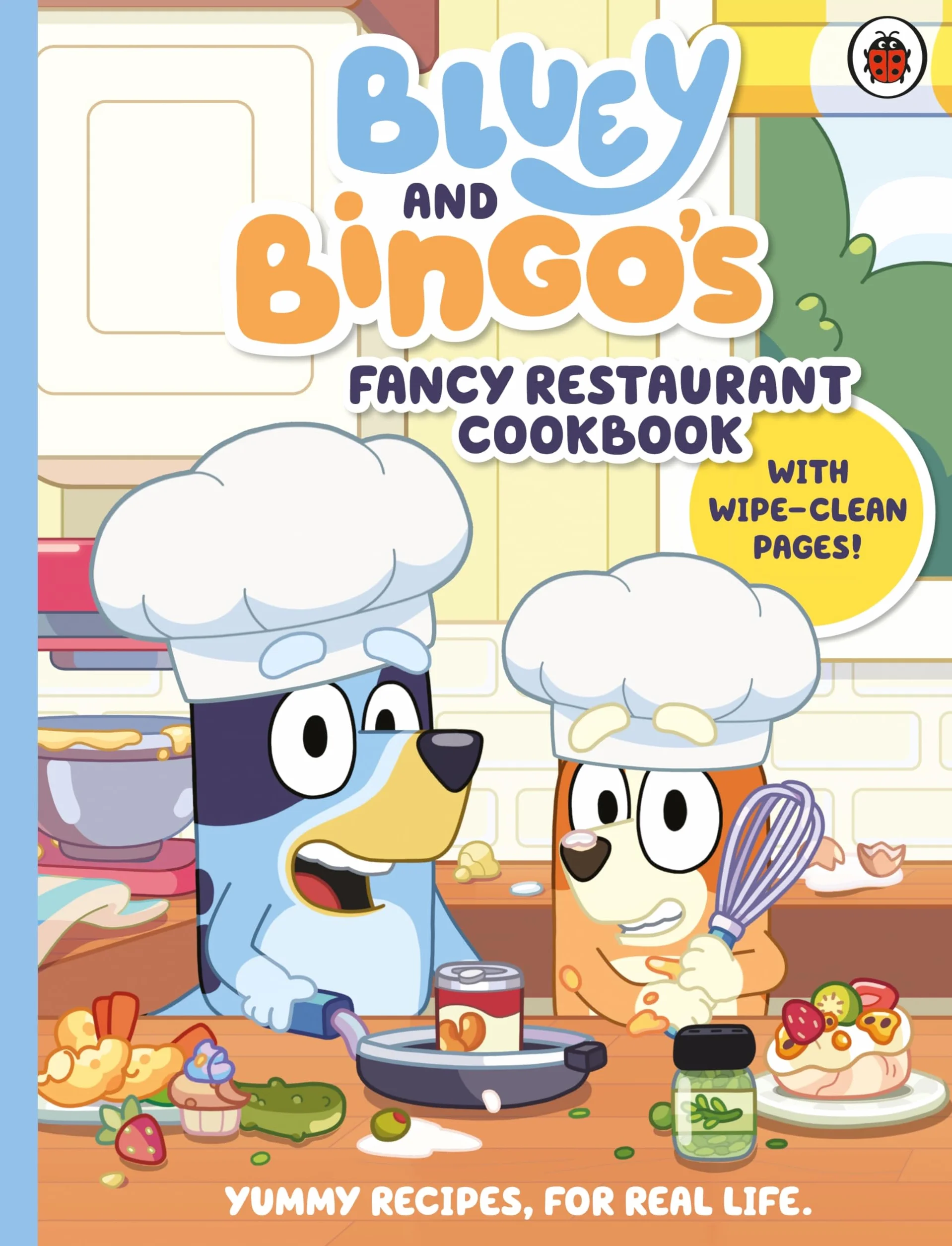 Bluey and Bingo’s Fancy Restaurant Cookbook: A fun and easy recipe book for kids, with wipe-clean pages