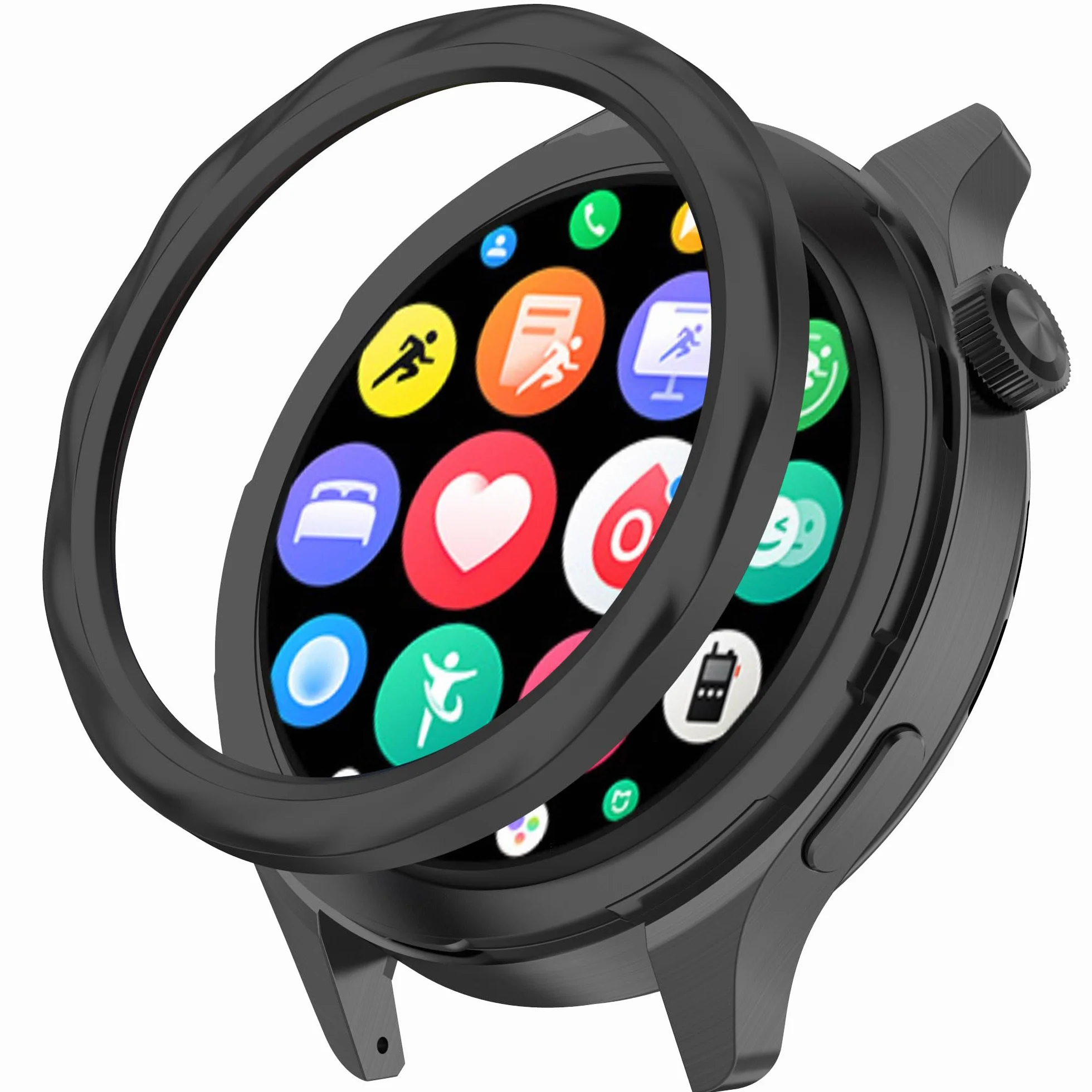 Ramka ze stali nierdzewnej do Xiaomi Watch S4 metalowa ramka do Mi Watch S3 zapasowe etui z folią hartowaną (7)