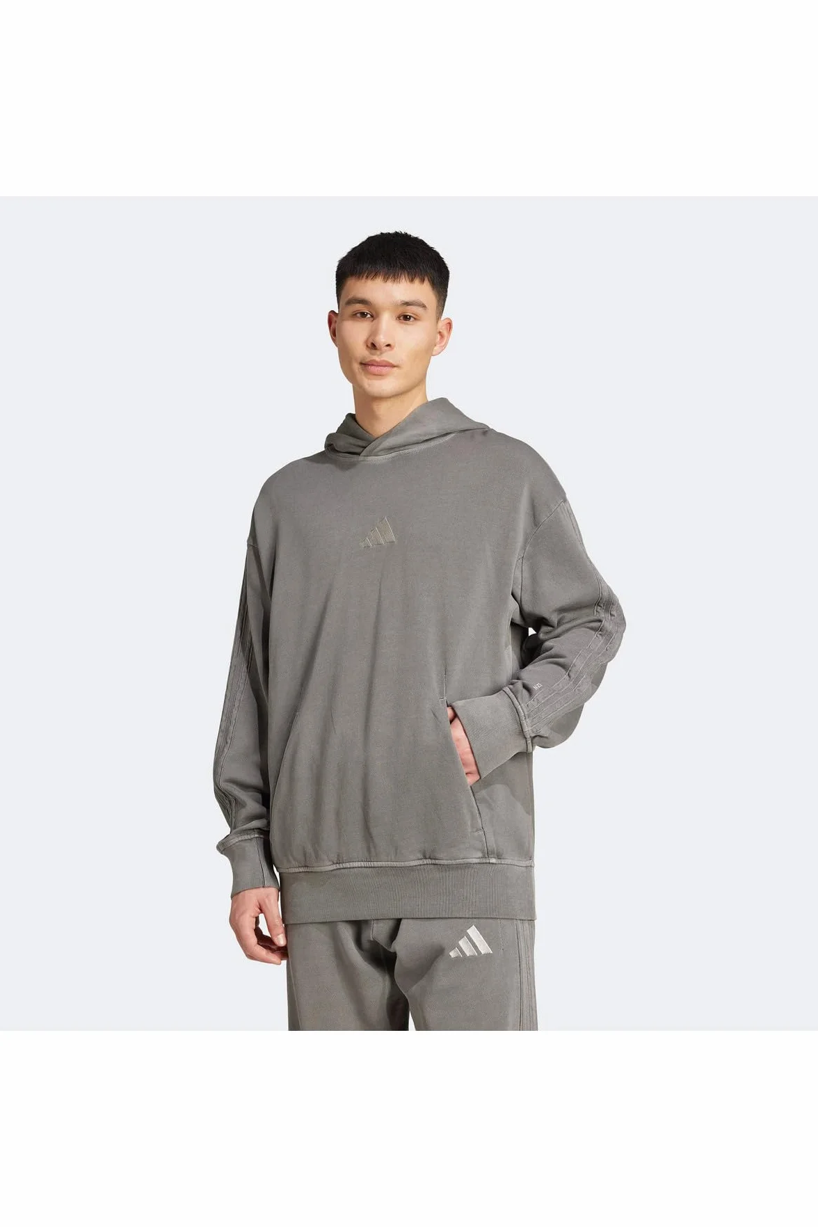 adidas heren ALL SZN French Terry Washed Hoodie, black, L