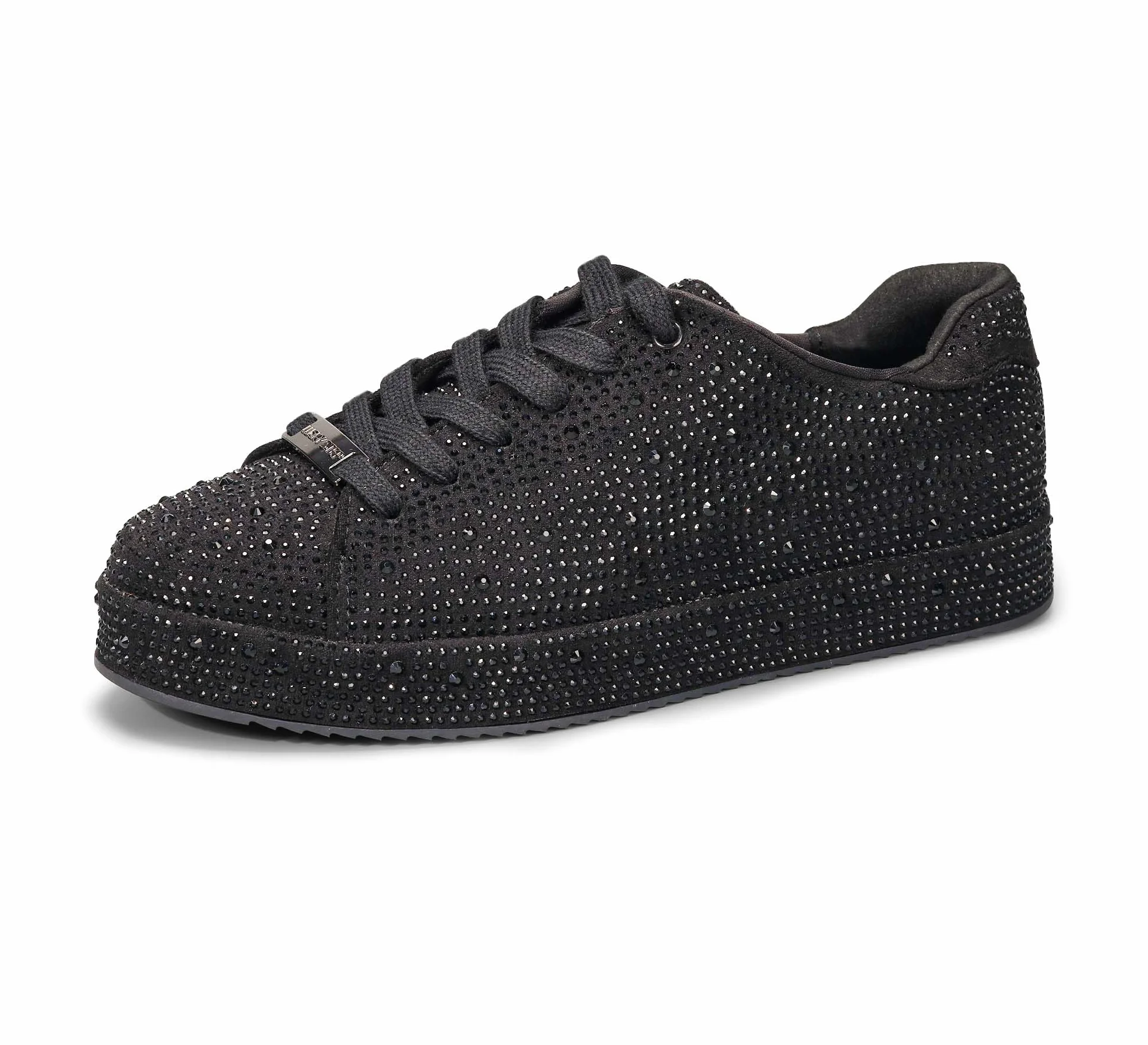 LUCKY STEP Platforma Rhinestone Moda Brokatowe Trampki | Błyszczące Błyszczące Oszałamiające Ślubne Błyszczące Buty dla Kobiet