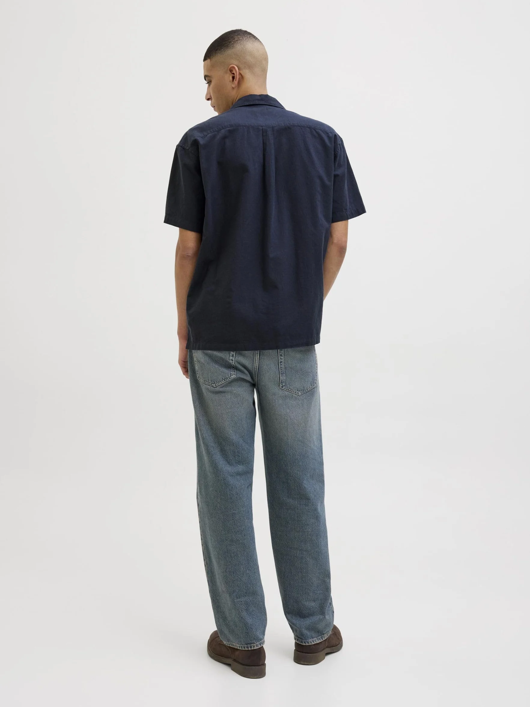 JACK & JONES Jjesummer Resort SS SN - koszulka z krótkim rękawem, marynarka morska, rozmiar S męski, Marynarka morska, S