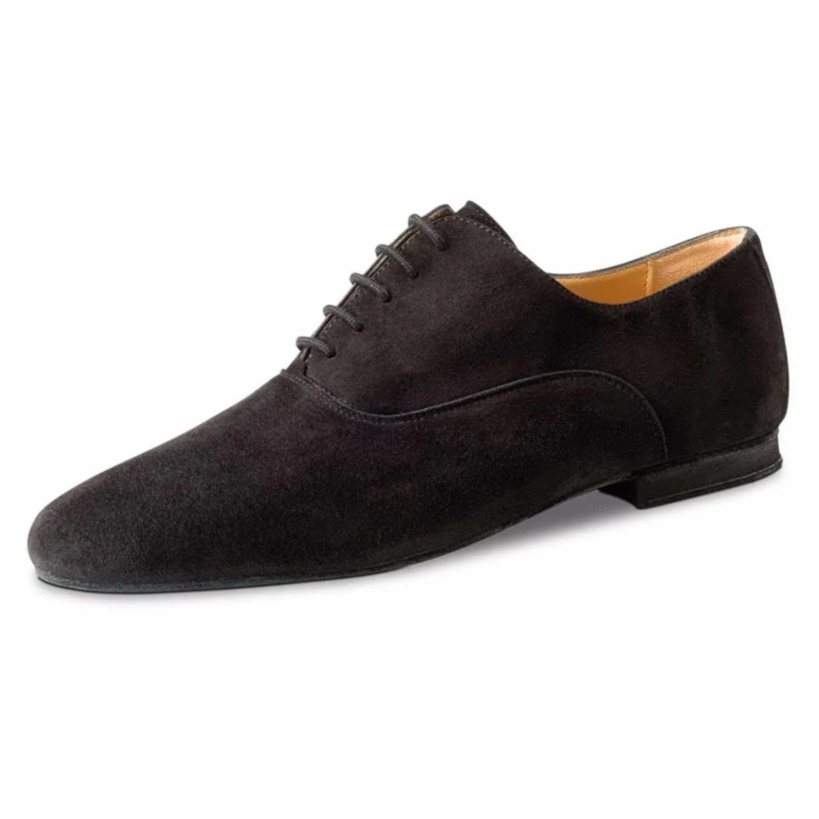 Werner Kern - męskie buty do tańca 28044 - skóra welurowa czarna - Super Flex Comfort, czarny - czarny - 44 EU
