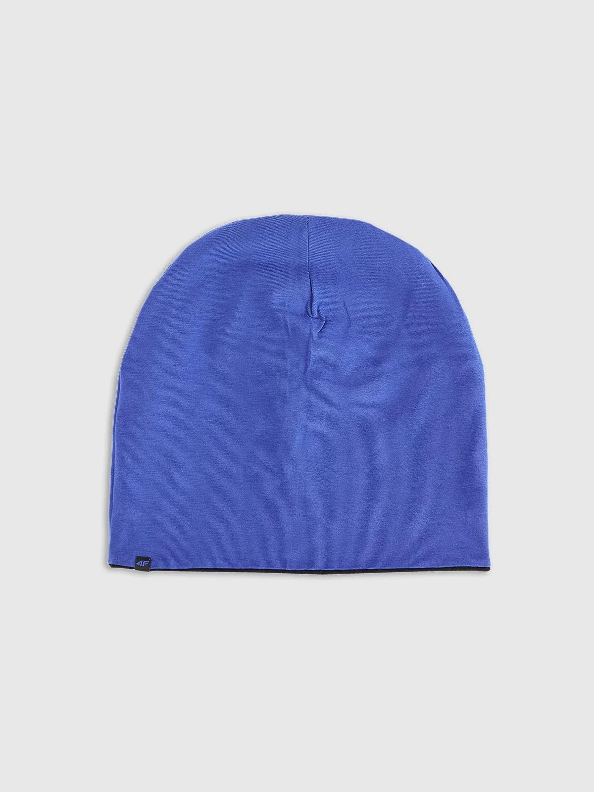 4F Czapka beanie dwustronna dziecięca - czarna Uniwersalny
