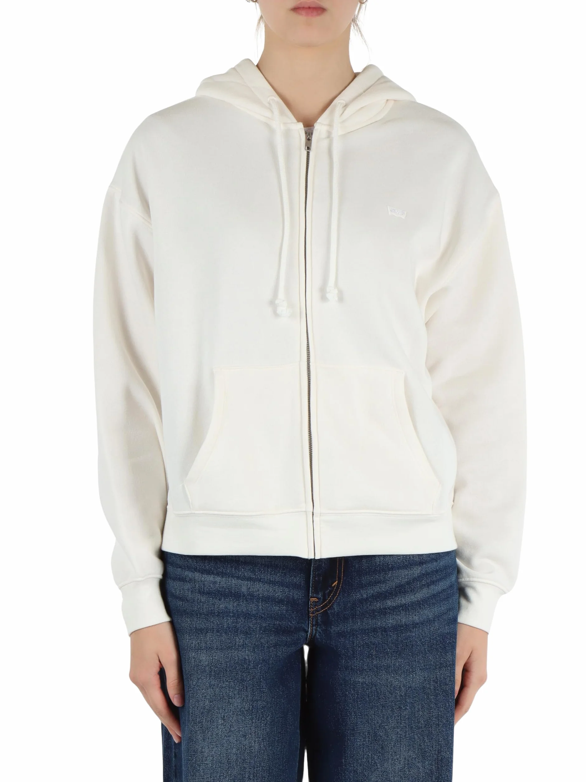 Levi's Everyday Zip Hoodie Sugar Swizzle Fleece, Sugar Swizzle, M