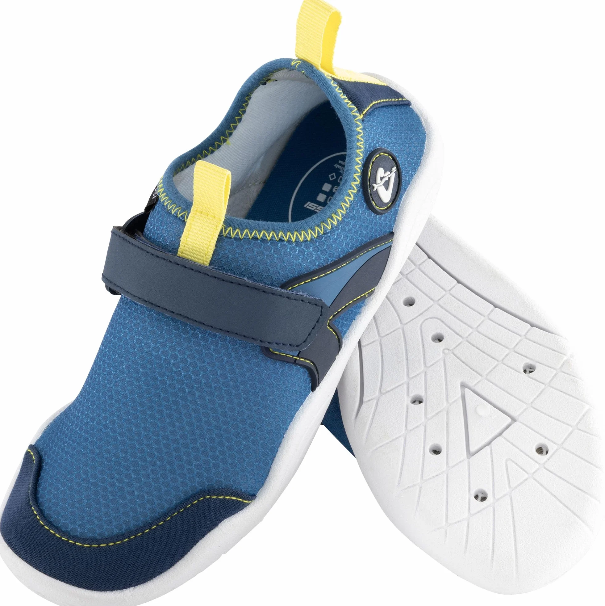 CRESSI Lunar Shoes Blue/Lime 27 - Buty Junior Idealne do odkrywania wodnego świata, idealne na letnie przygody, niebieskie/limonkowe, 27