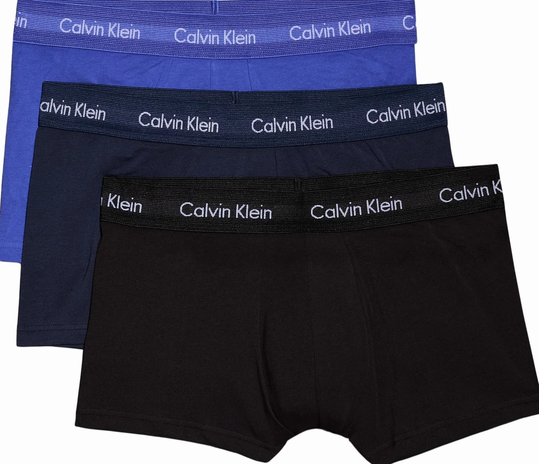 Calvin Klein Kufry męski Cotton Stretch Multipack Low Rise Trunks (3 w zestawie)