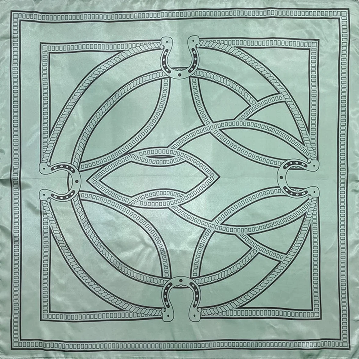 FAIRYGATE damski kwadratowy szal satynowy chusta na głowę, bandana, szal do włosów, szal dla kobiet, 90 x 90 cm, 76