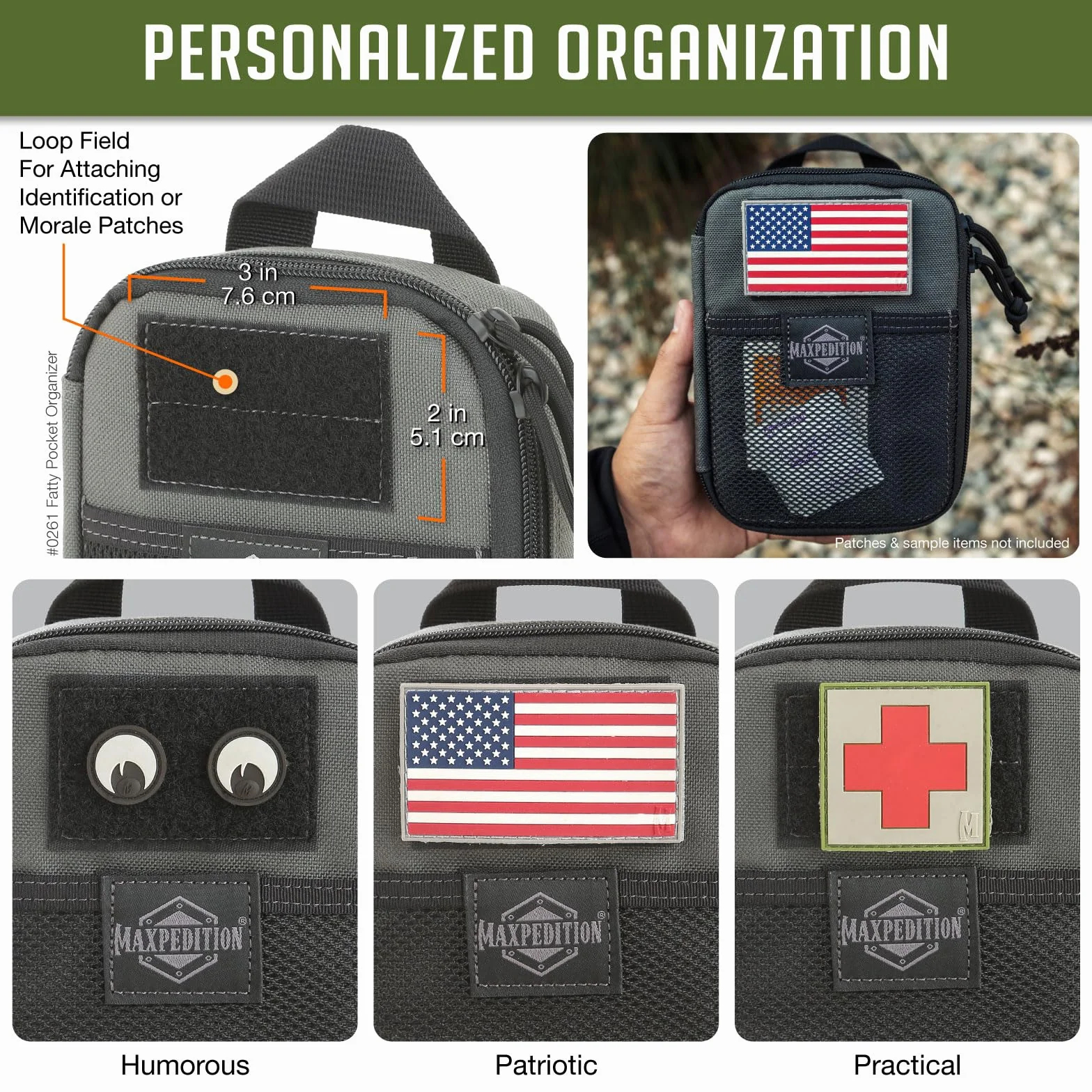 Maxpedition Fatty Pocket Organizer torba, kolor szary wilk, rozmiar uniwersalny