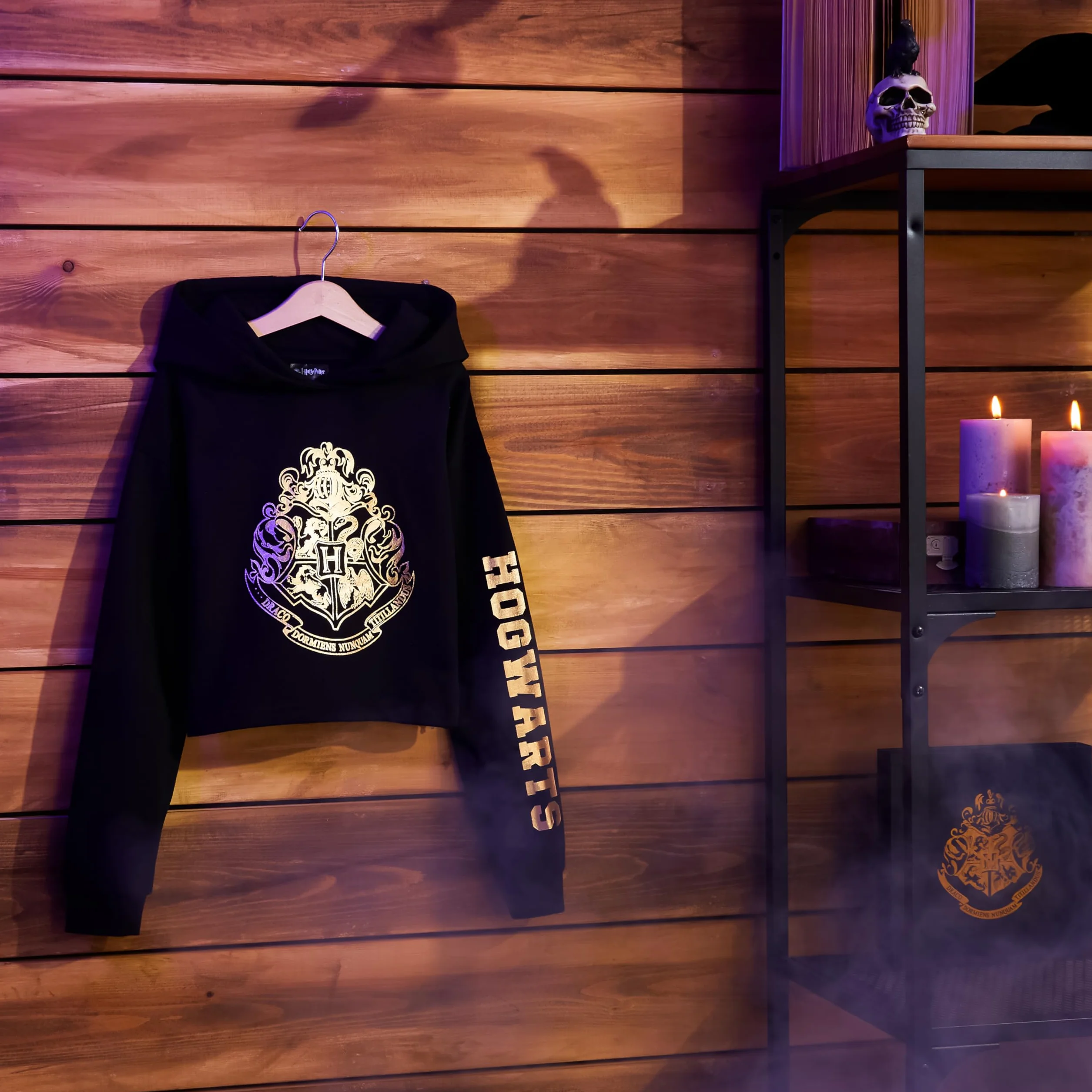 Harry Potter Bluzy, czarna bluza z kapturem dla dziewczynek i nastolatków, oficjalne towary