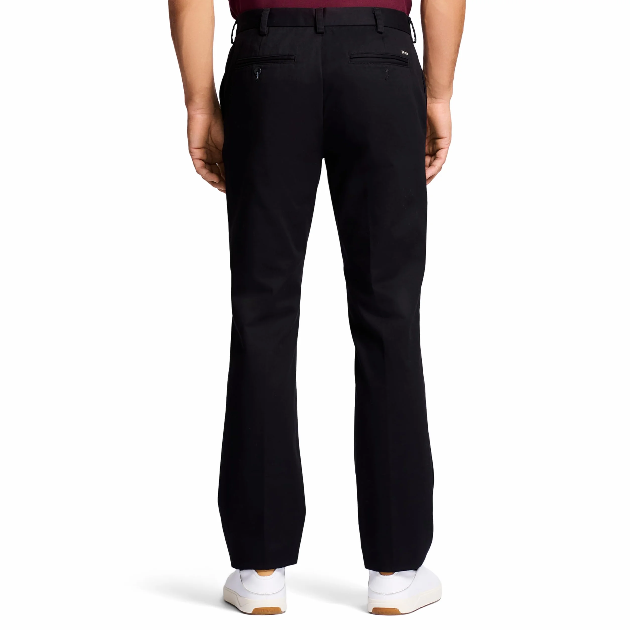 Izod American Chino Flat Front Straight Fit Pant - Nieformalne spodnie Mężczyźni