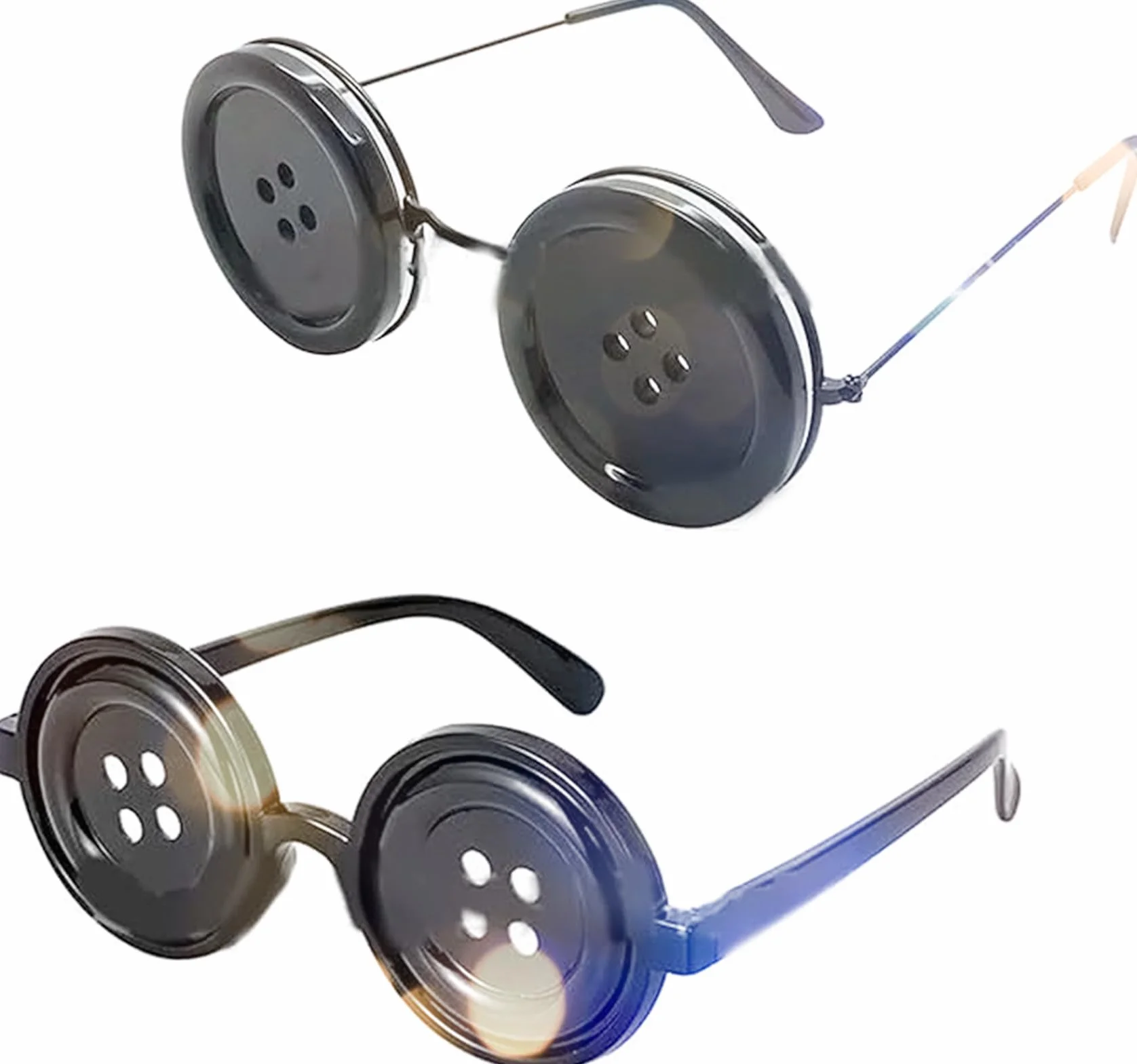 XHBTS guzik oczy okulary koralina Halloween kostium rzeczy akcesoria cosplay