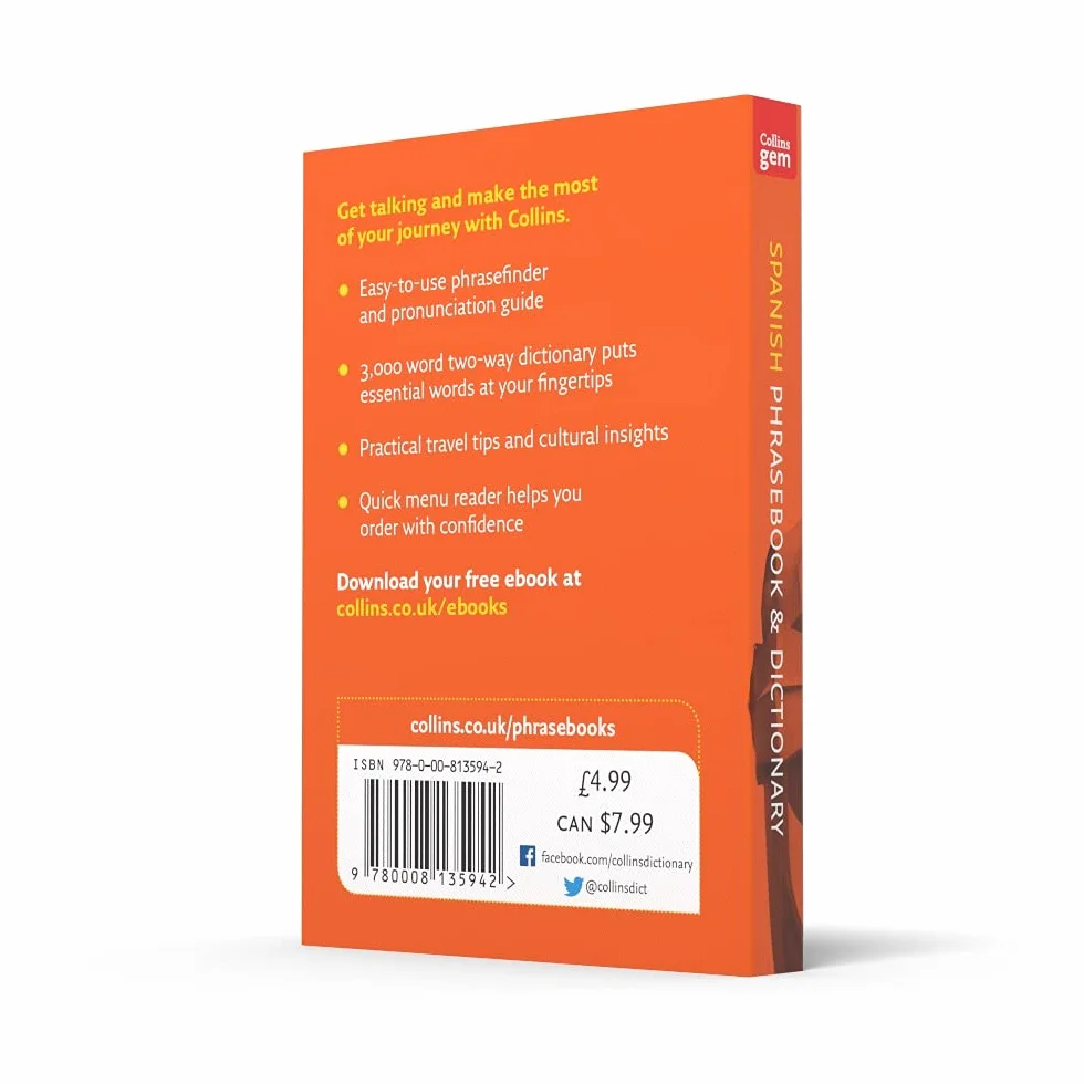 Collins Spanish Phrasebook and Dictionary Gem Edition: Essential phrases and words in a mini, travel-sized format