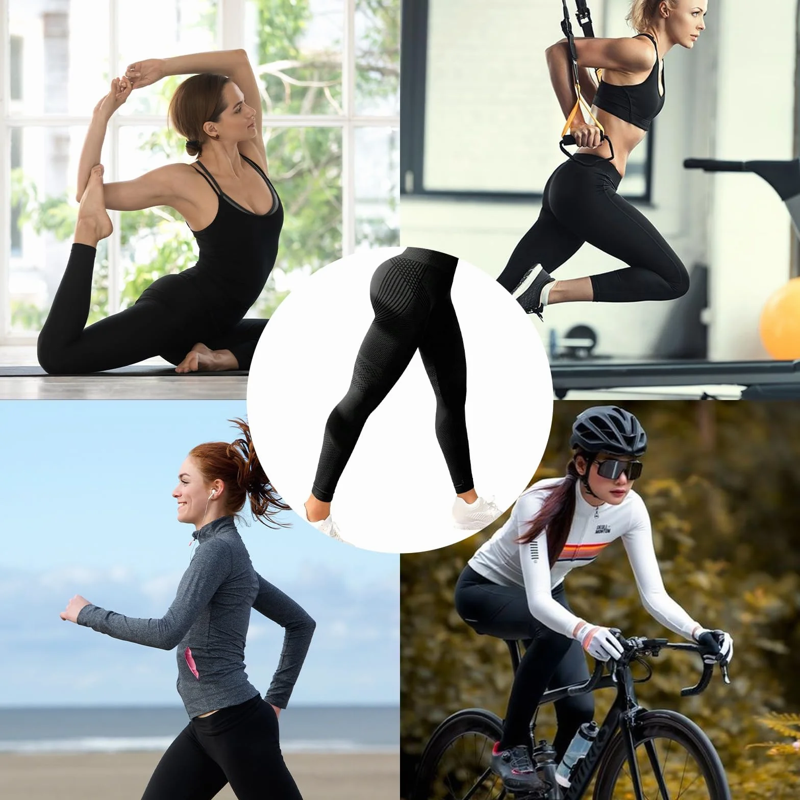 2 sztuki antycellulitowe legginsy damskie, legginsy antycellulitowe 3D kompresja lipedema, legginsy antycellulitowe push up, legginsy antycellulitowe damskie redukujące lipedema