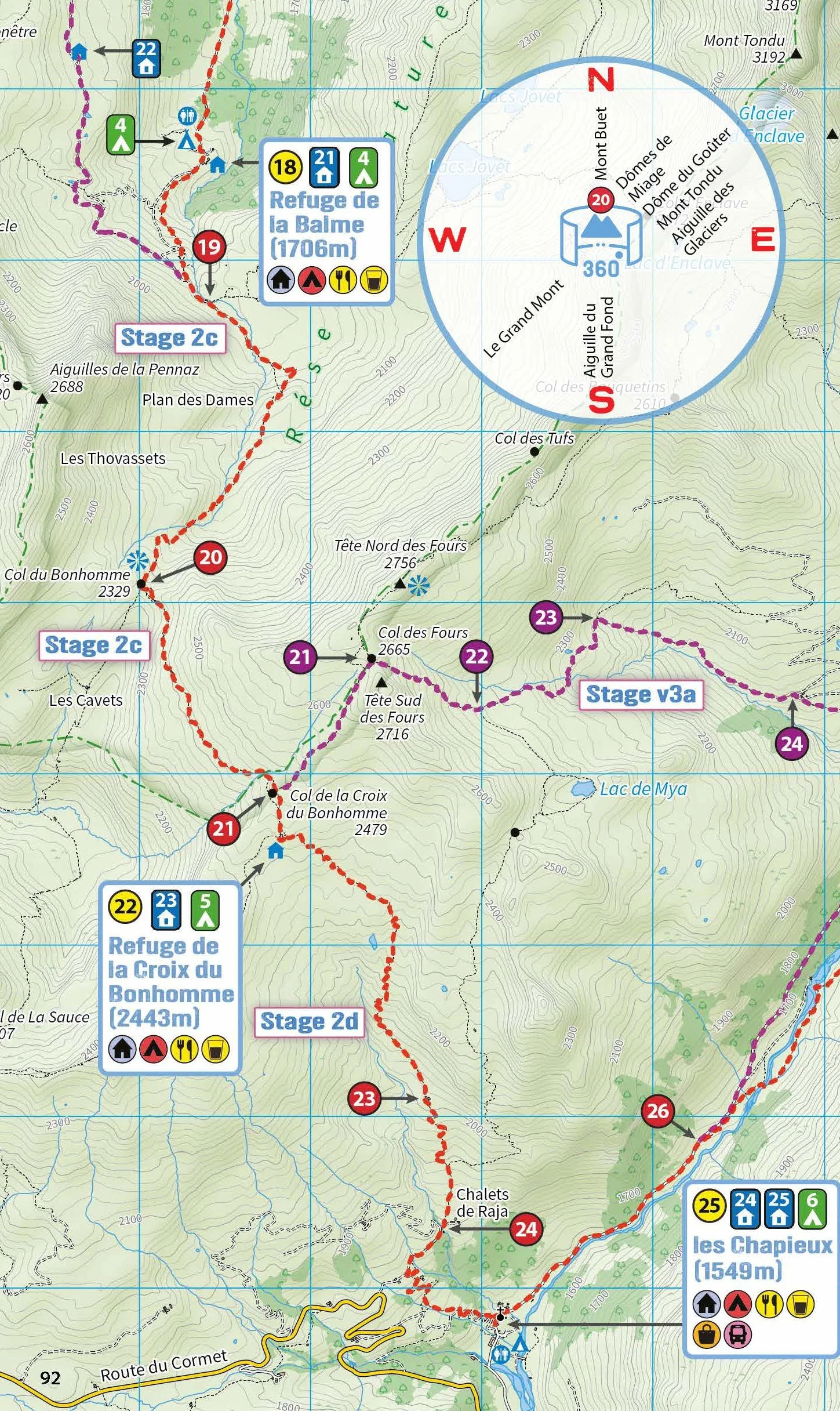 The Tour du Mont Blanc Handbook: (two way)