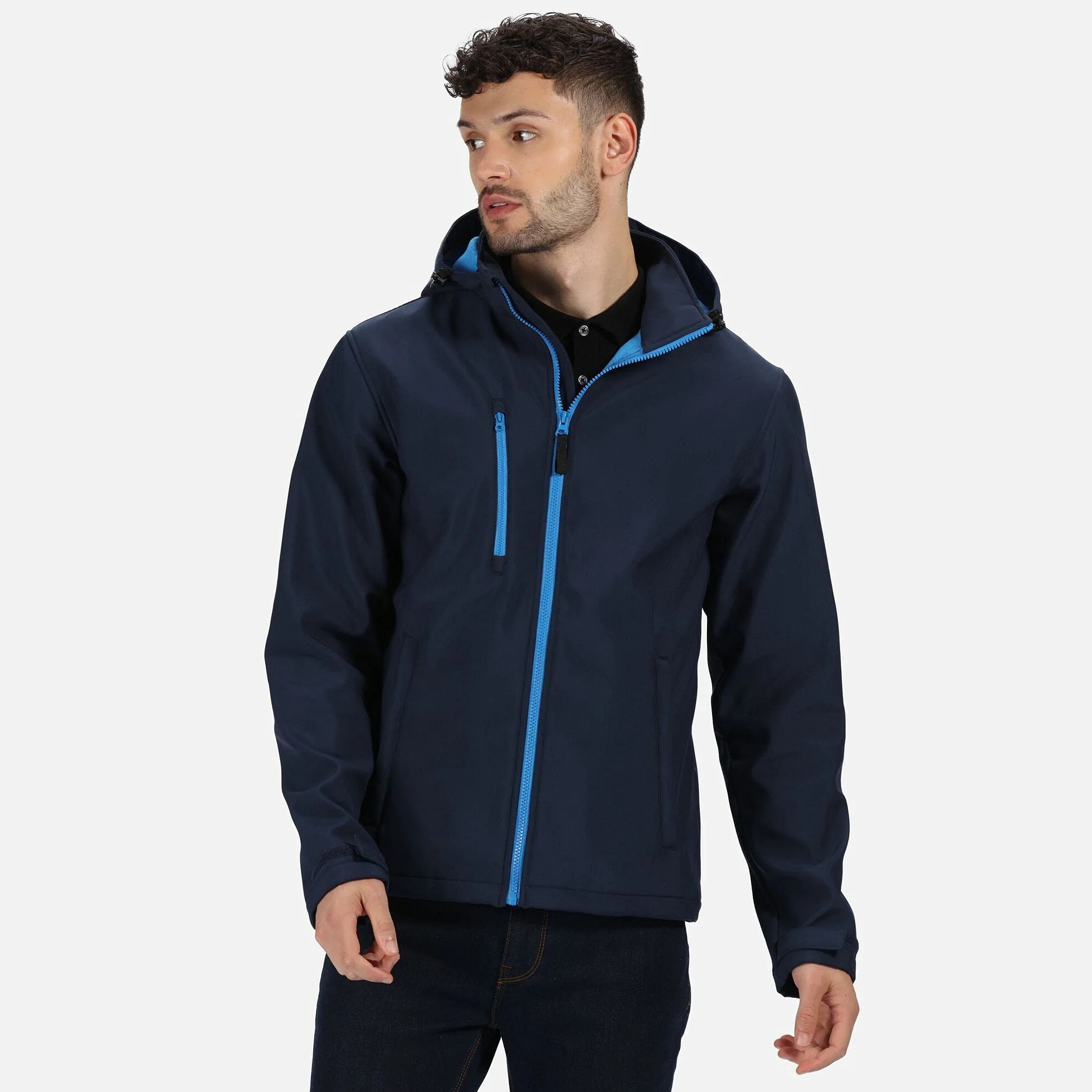 Regatta Professional Kurtka Mężczyźni Regatta Professional Men's Venturer 3 Layer Printable Hooded Softshell Jacket (1 w zestawie)
