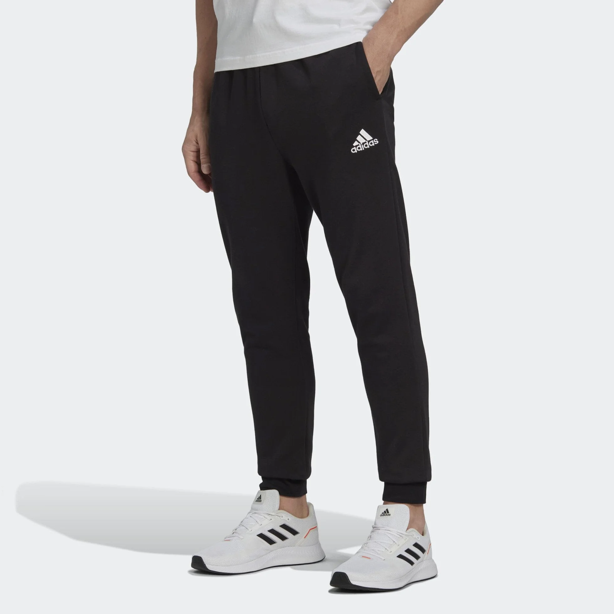 adidas Essentials Fleece Regular Tapered Pants - Spodnie Mężczyźni