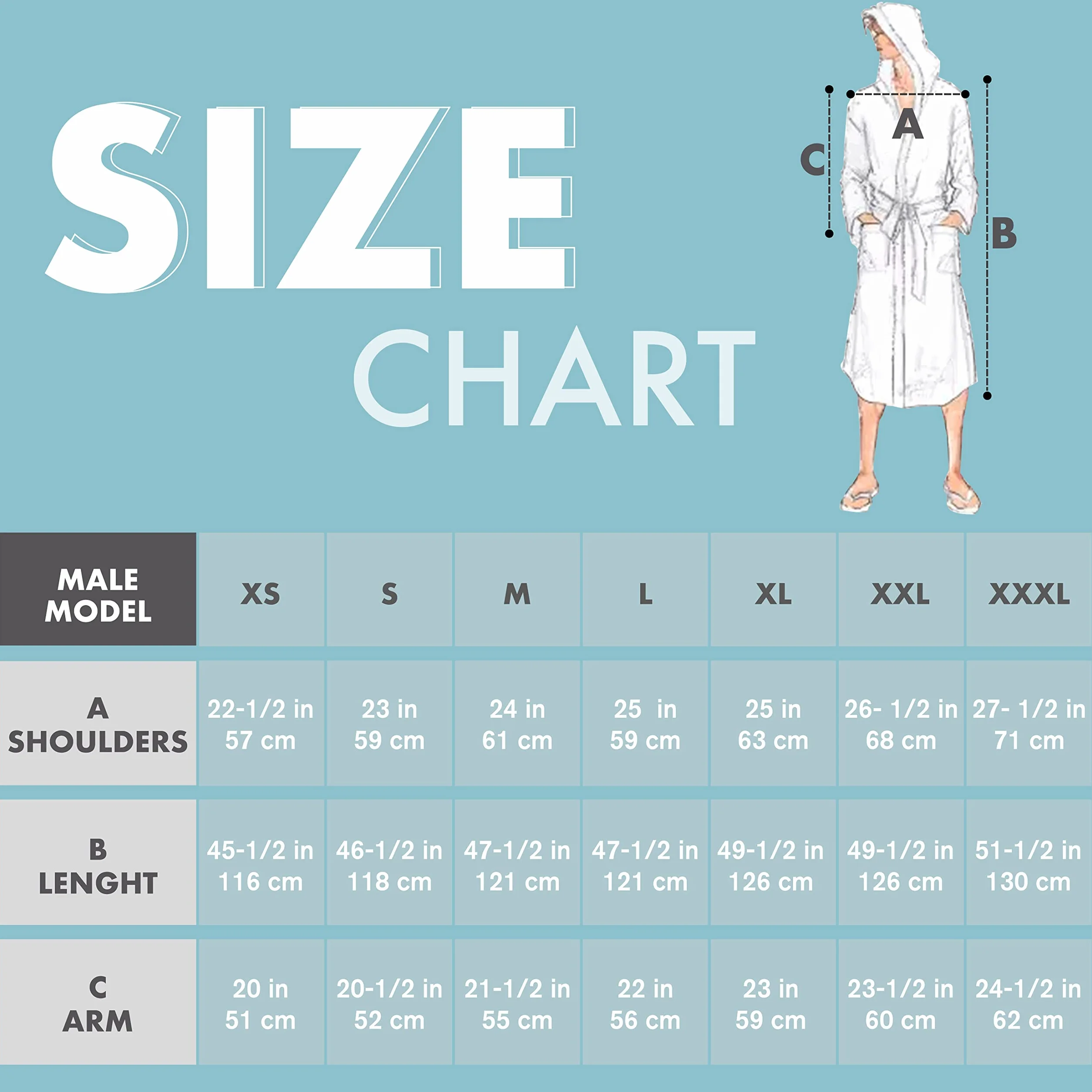 Twinzen Męski płaszcz kąpielowy, rozmiary XS/S/M/L/XL/XXL, 100% bawełna (350g/m²), certyfikat Öko-Tex®, z kapturem, 2 kieszeniami i paskiem