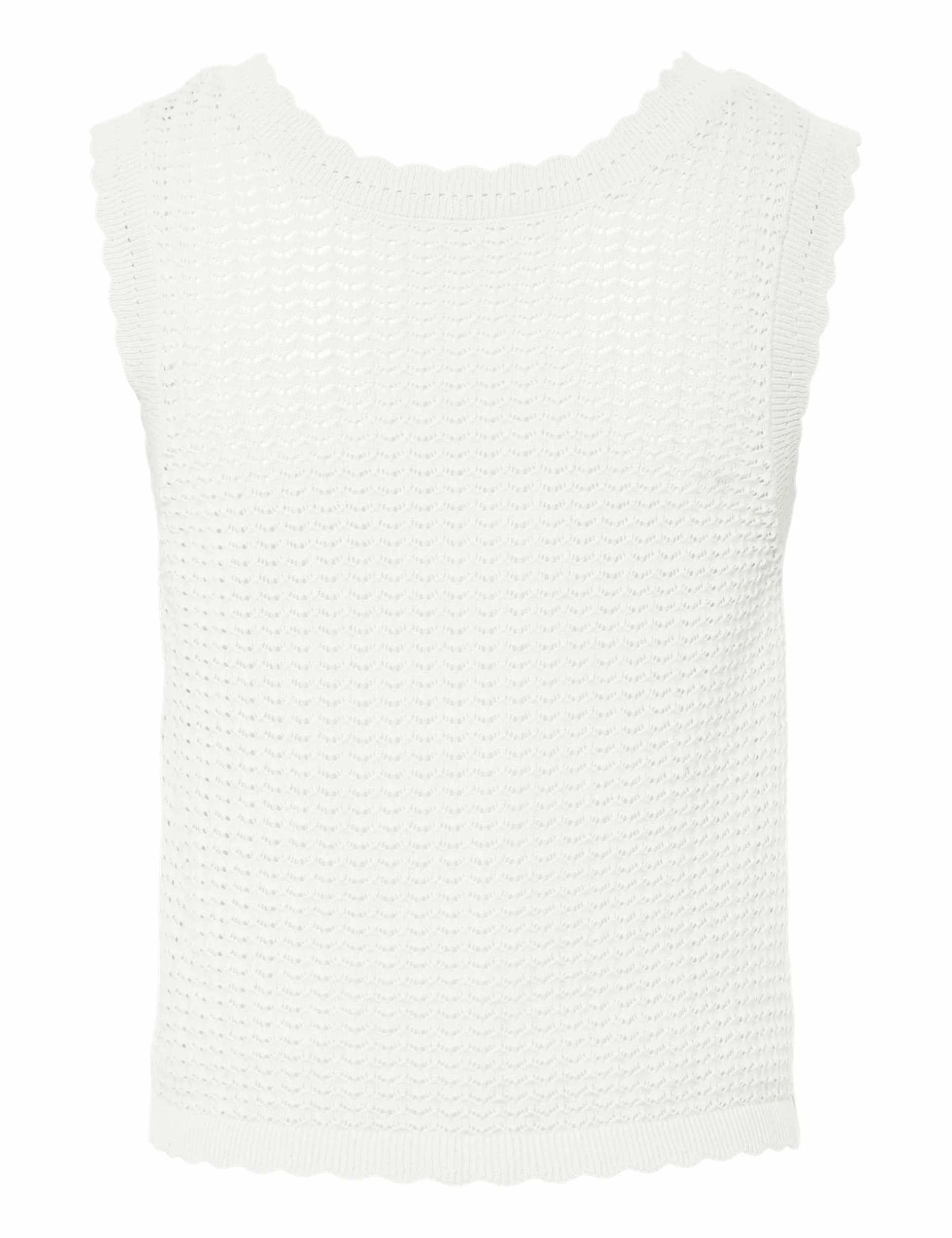 PIECES Pcscout Sl V-Neck Reversible Knit Bc, Cloud Dancer, XL