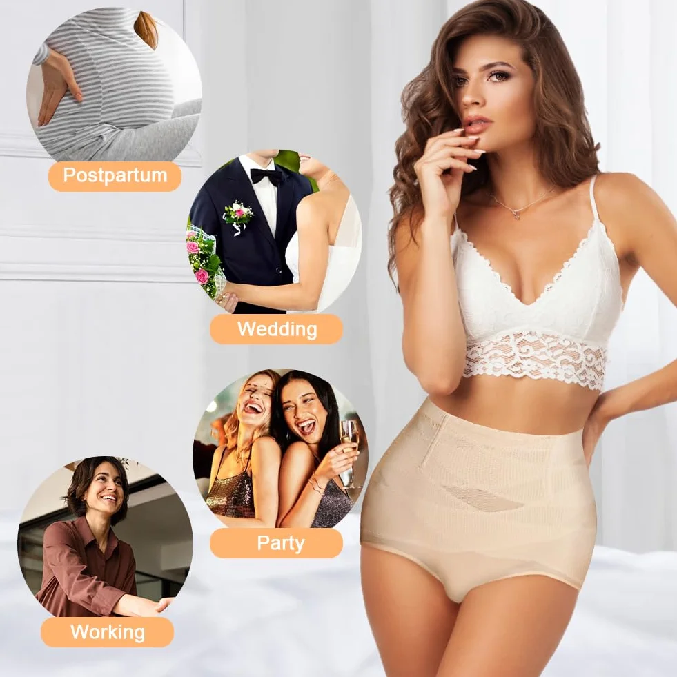 DiULi Damskie majtki modelujące, wysoka elastyczność legginsy modelujące brzuch i niewidoczne płaskie spodnie, bezszwowe spodnie modelujące, oddychające wygodne